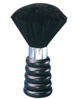Neck Bruch Black Plastic Handle with Black Bristles