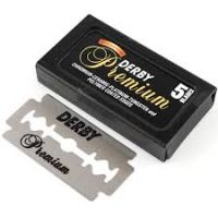 Derby Premium DE Razor Blades - Black ( 1 pack = 5 blades )