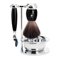 Muhle Black 4-pce Fibre Shave Set ( Fusion )