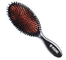Kent Classic Shine Large Pure Black Bristle Hairbrush